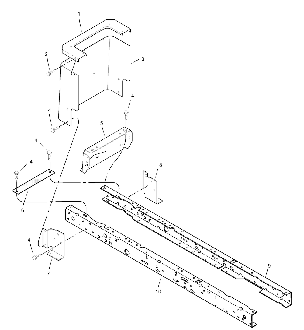Frame Assembly Diagram and Parts List for 465606X692A 2001 Briggs and Stratton Lawn Tractor